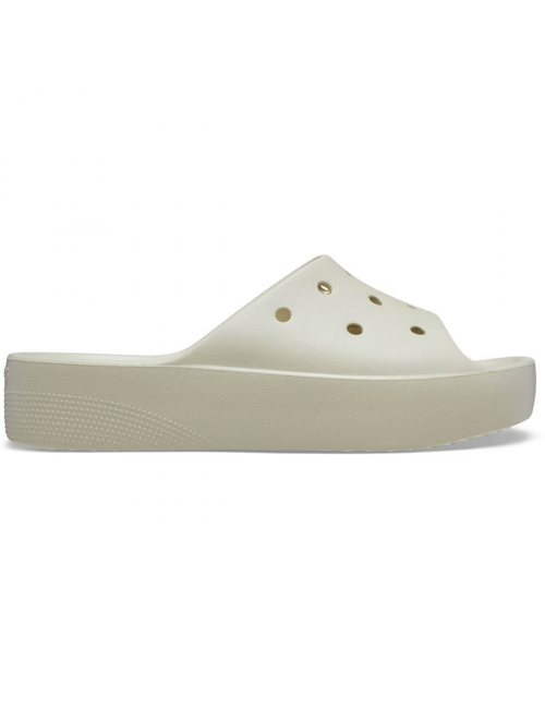 ΓΥΝΑΙΚΕΙΑ ΚΑΛΟΚΑΙΡΙΝΗ ΠΑΝΤΟΦΛΑ CROCS CLASSIC PLATFORM SLIDE - Μπεζ