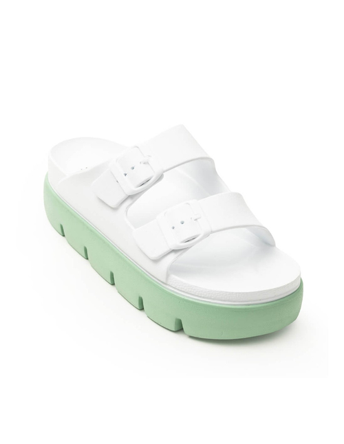 ΓΥΝΑΙΚΕΙA ΚΑΛΟΚΑΙΡΙΝΗ ΠΑΝΤΟΦΛA ATENEO SANDALS 104 - Λευκό