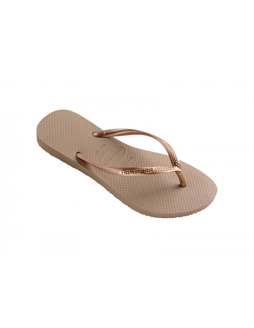 ΓΥΝΑΙΚΕΙΑ ΣΑΓΙΟΝΑΡΑ HAVAIANAS SLIM - Ροζ Xρυσό